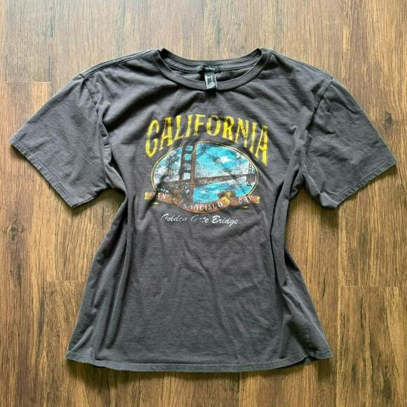 Forever 21 California Graphic Tee Black T-Shirt Women’s Size L - Picture 1 of 5